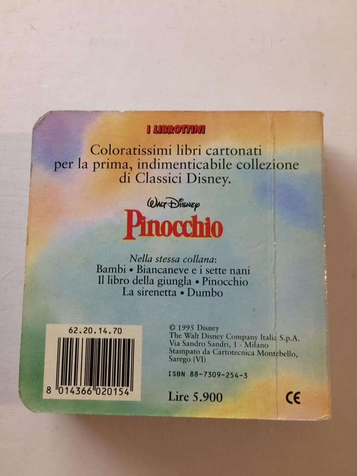 Libro Pinocchio Walt Disney I Librottini 1995 - PNC49