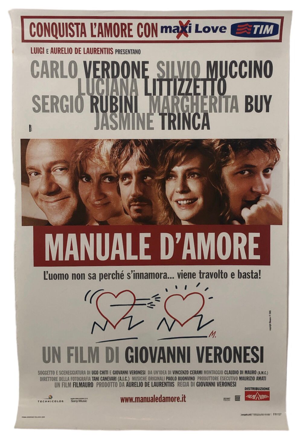 Poster Locandina Cinema Film Manuale D'Amore 48X33 cm – AUC6806